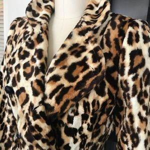 Lamb by Gwen Stefani leopard faux fur coat